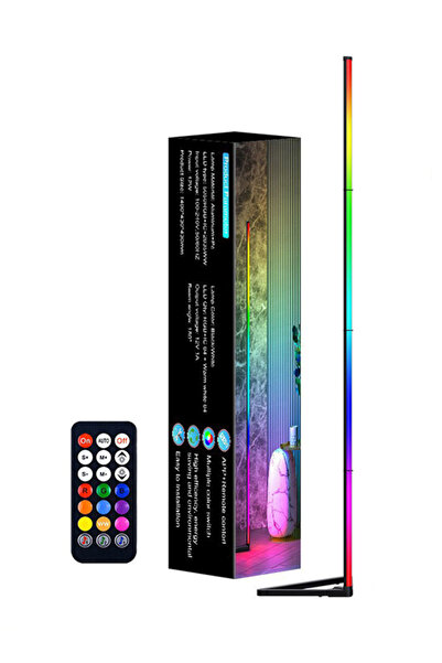 Generic Smart LED Corner Floor Lamp 1000 Lumens Color Changing Standing Light with Music Sync