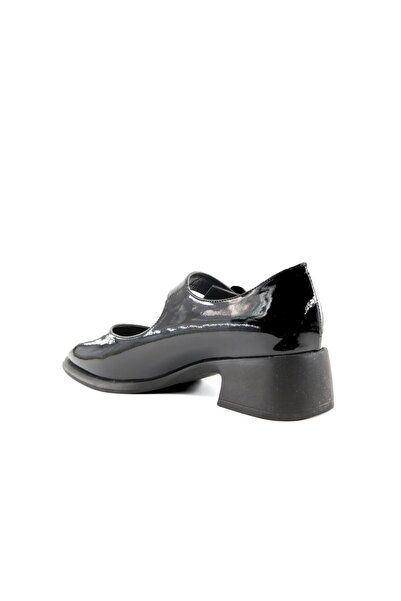 MİSS PARK MODA 161 K1000 Loafer Black Patent Leather Women's Casual Shoes