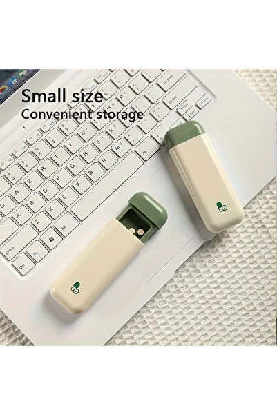 Saharaz منظم حبوب السفر هارلير، صندوق حبوب محمول بثلاث خلايا مع حبل حمل من ال...