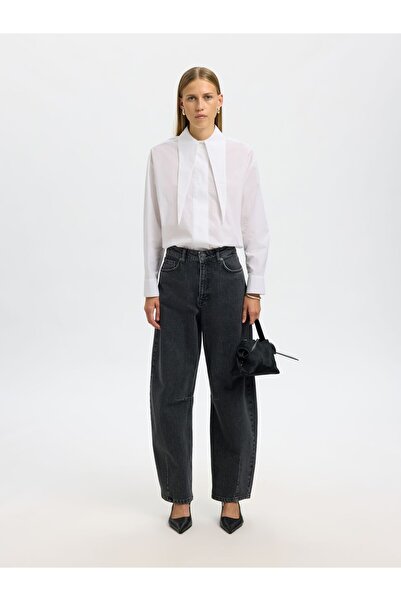 SELECTED Langarmhemd Baumwoll