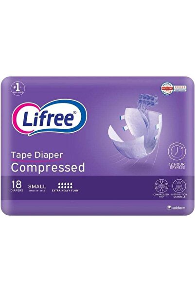 Lifree Adult diapers, small size, high leak protection and ultimate comfort, 18 pieces, with advanced Japanese technology.