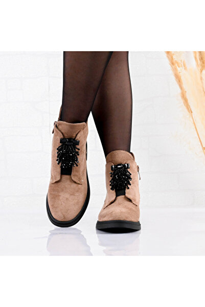 Tmall Women's boots, made of -leather with fur interior,TM1GD1071,Khaki