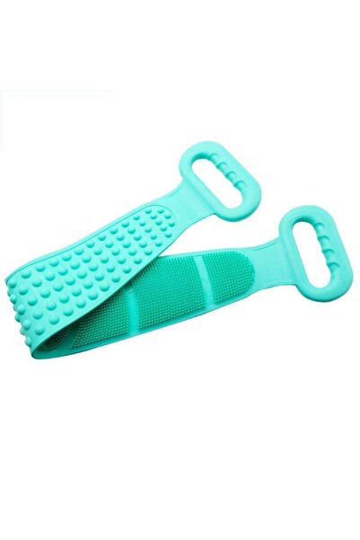 OEM Double-sided body massage tape, made of silicone, massages, cleans, Turquoise color