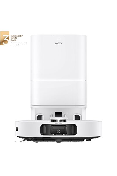 Mova E40 Ultra Robot Vacuum Cleaner and Mop, 19000Pa, Self-cleaning, Anti-tangle brushes, White
