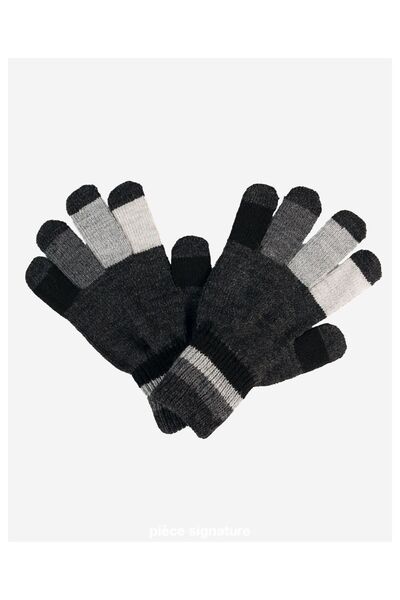 PIECE SIGNATURE 100% Acrylic, Stretch Fabric Colors Boys' Gloves (Ages 4-10)