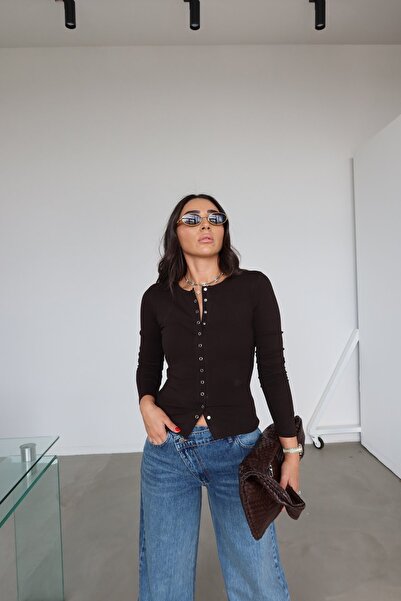 Özge Özgenç Μπλούζα με μακρύ μανίκι με κουμπωτά