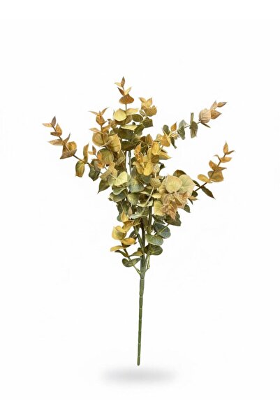 ttvagon Çiçek 1 Adet Sarı Okaliptus 30 Cm- Yapay Çiçek