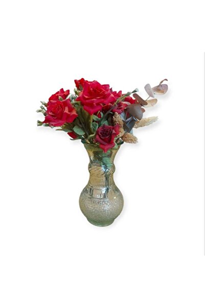 depo haki 15 سم. مزهرية زجاجية عتيقة الطراز للأولاد