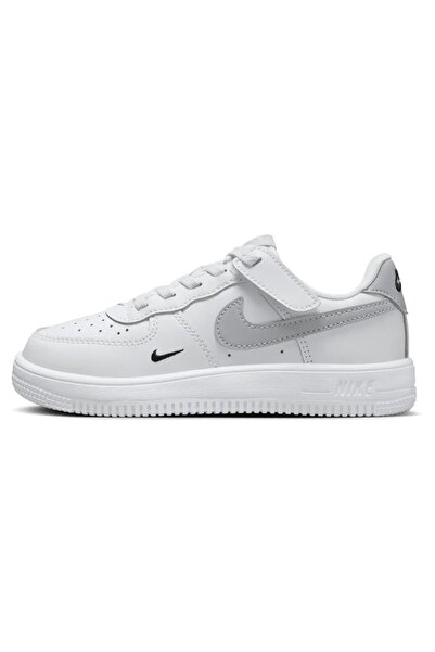 Nike Force 1 Low Easyon AF1 Pantofi unisex din piele, alb, unisex, cu șireturi din cauciuc, piele naturală, casual, alb