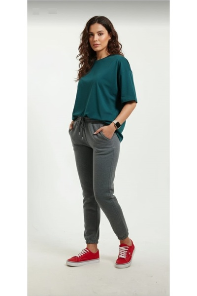 fh fashionhere بنطلون رياضي نسائي من القطن بتصميم مريح مع جيوب وخصر مطاطي للر...