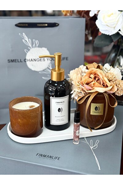 Şahane Tasarım Mumluk Seti-Amber TKEBT AMBER