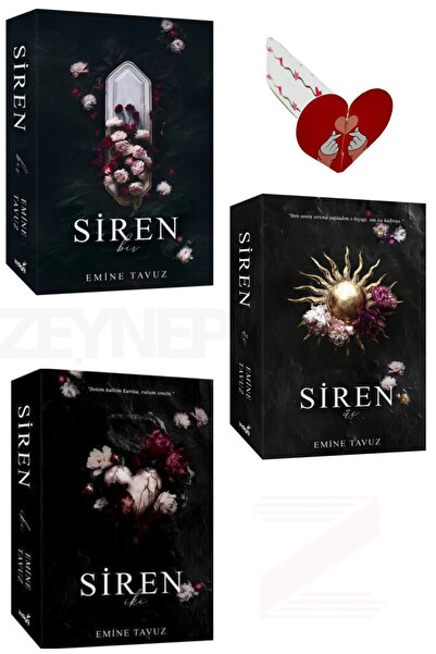 İndigo Kitap Siren 3 Kitap Set - Emine Tavuz (KARTONKAPAK) Özel Tasarım Kalp ...
