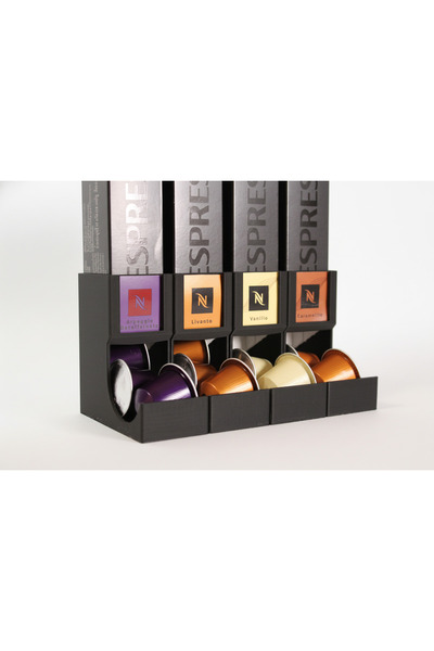 PL DİZAYN Lezzet Etiketi Yuvalı Nespresso Uyumlu Kapsül Kahve Standı Dispense...