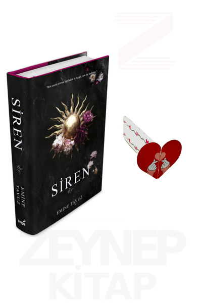 İndigo Kitap Siren 3 - Emine Tavuz (CİLTLİ) Özel Tasarım Kalp Ayraç Hediye