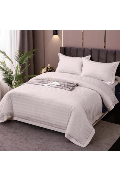OEM OrizzFlare cotton bed linen 4 pieces, double bed, cream ivory color