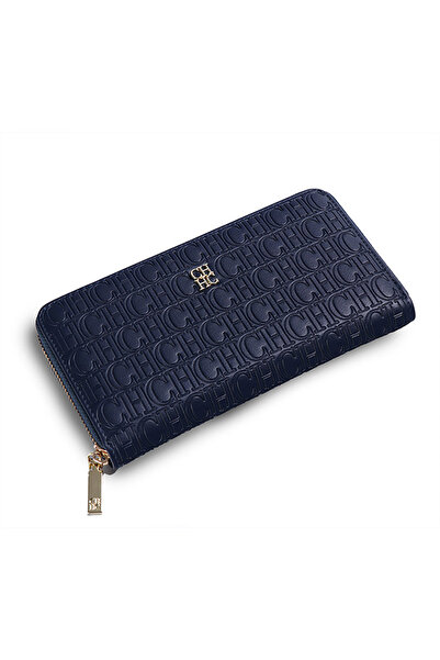 chch New Minimalist Design Letter Embossed Women's Coin Purse Luxurious Portable Leather Wallet