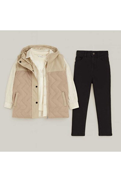 gigigiyim Suede Vest Set 4-Piece Boy's Suit