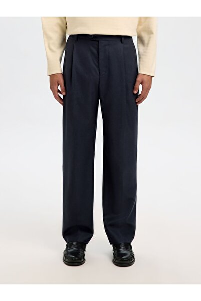 SELECTED Loose Fit Hosen Wollmix