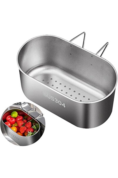 Saharaz سلة مصفاة حوض من الفولاذ المقاوم للصدأ، سلة مصفاة حوض معلقة