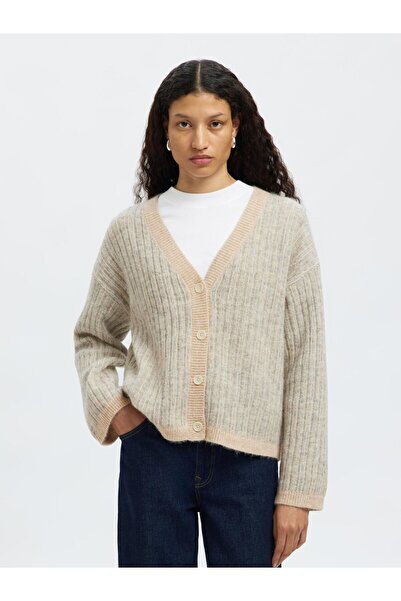 SELECTED Strickjacke Wollmix