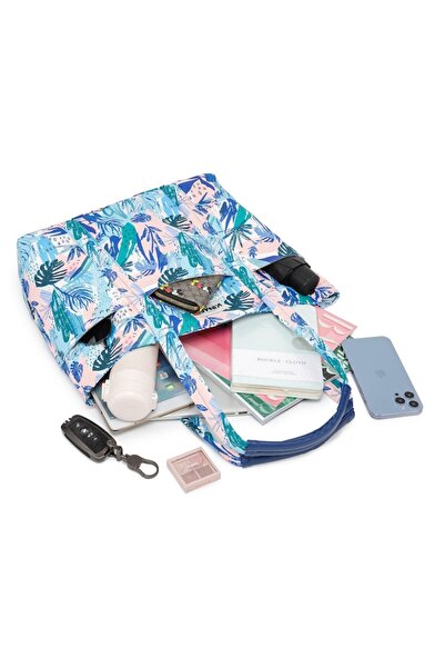 Kinmac Women's bag, Kinmac, Seagrass, Multicolored blue