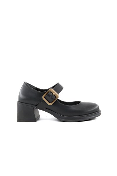 MİSS PARK MODA 386 K1360 Loafer Black Women's Casual Shoes