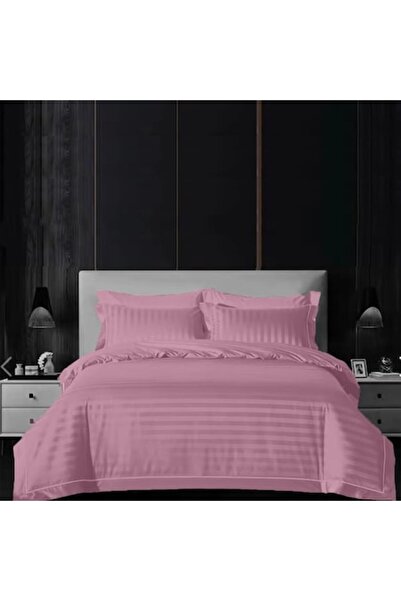 OEM VertiFlare Damask 4-piece bed linen, double bed, 230 x 250 cm, pink