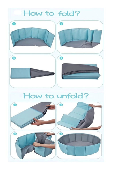 Generic Kids Ball Pit Foldable & Portable & Reusable Balls Pit for Toddlers