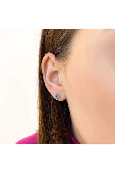 Bijuteria SORELLY 9k Gold Baby Blue Earrings