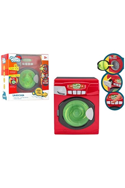 GLOBO Interactive Washing Machine Toy, Rotating Drum, Sounds & Lights, Multic...