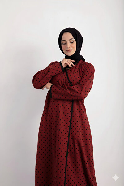 Defkay Yandan bağlamalı kurvaze kadın namaz elbisesi sabahlık