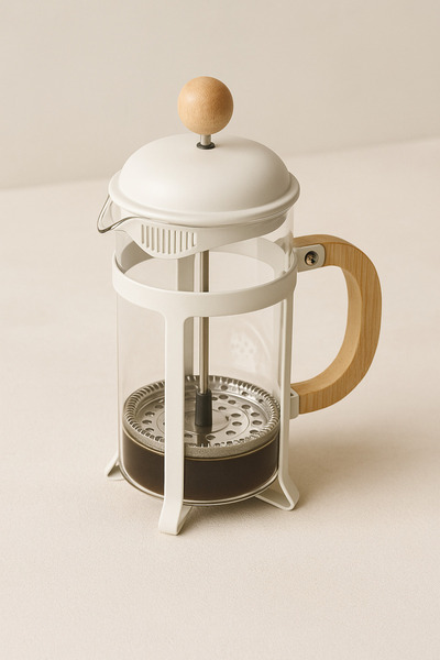Kitchen Way Borosilicate French Press with Bamboo Handle 1000ml Kw-1086