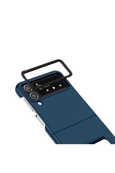 Flippy Τρισδιάστατη πολυλειτουργική προστατευτική θήκη υπολογιστή, για Samsung Galaxy Z Flip 5, μπλε