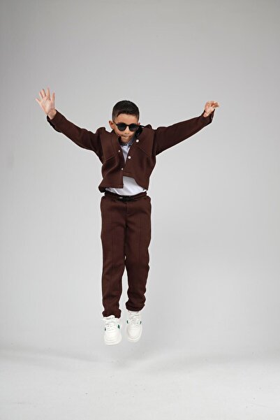 king brich Kingbrich Kids Front Snap Jacquard Shirt Set