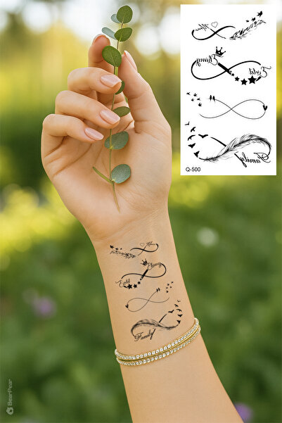 BP Tattoo Mini Boy Sonsuzluk Dövmesi Uçan Kuşlar Dövme