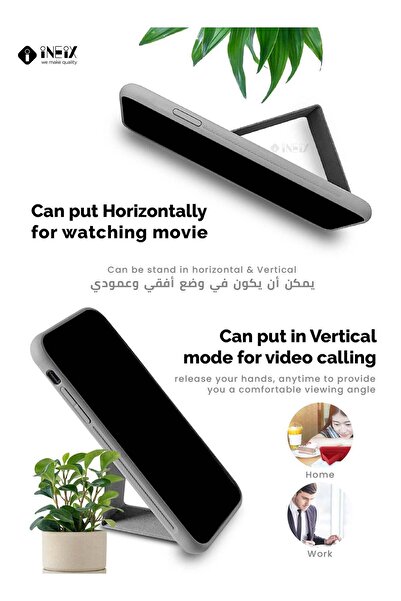 ineix 3-in-1 Magnetic Wrist Strap Hand Grip Stand Cover for Huawei Nova Y90