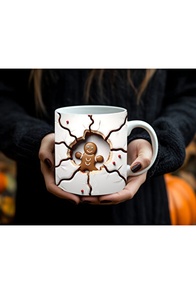 Evion Ginger Man (Cookie Man) Patterned Mug – New Year's Special Design