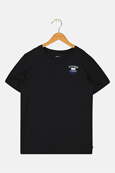 Levi's Kids Boy Brand Logo Short Sleeves T-Shirt, Black