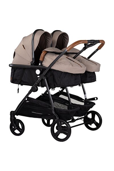 Chipolino Duo Smart 2 in 1 twin stroller tiramisu