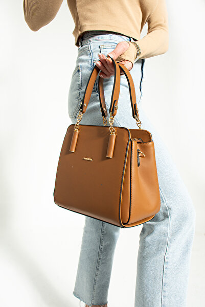 MEGA ÇANTA Shoulder Bag Full Lined Adjustable Long Strap Shoulder and Arm Bag 2 Compartment Bag