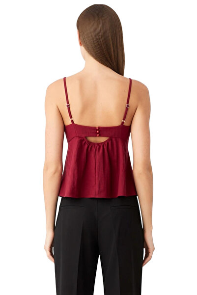 PayBuy Women's Linen Look Bow Strap Blouse Comfortable Summer Casual Style Carefully Selected High Quality