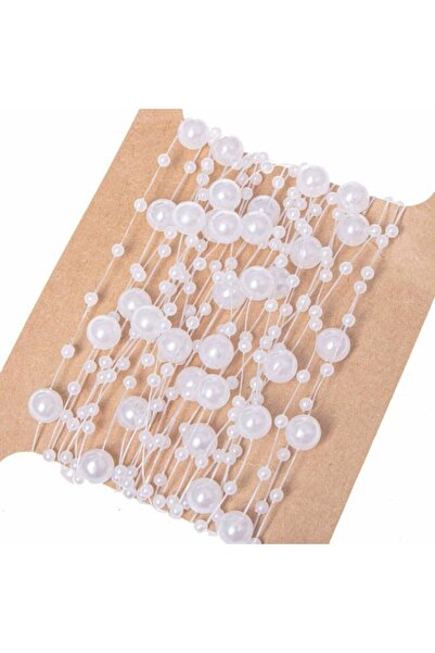 zola Διακοσμητικά μαργαριτάρια Sir για έλατο, λευκά μαργαριταρένια, 5 μ., διαφορετικά μεγέθη