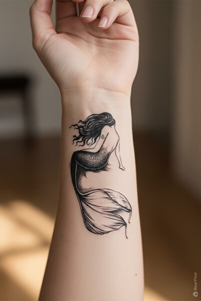 BP Tattoo Deniz Kızı Minimal Tattoo