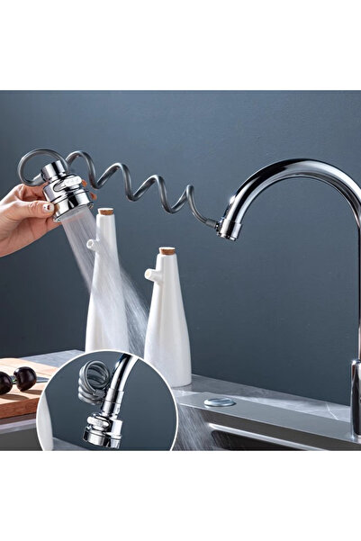 TodayShop 3-in-1 Kitchen Faucet Head — 360° Rotation with 3 Adjustable Modes