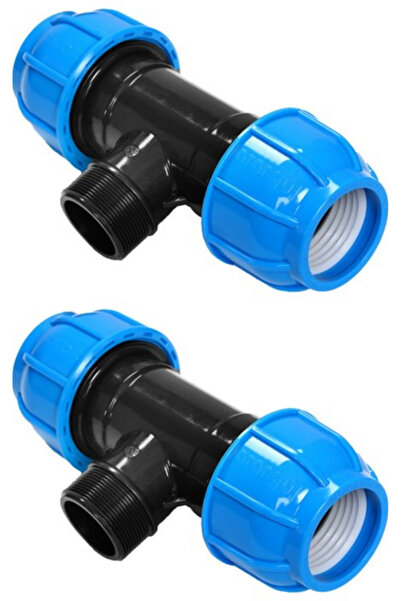 Altınyapı Hobi Market وصلة أنابيب كانجال ذكرية مقاس 25*25*25 ملم (ثنائية)