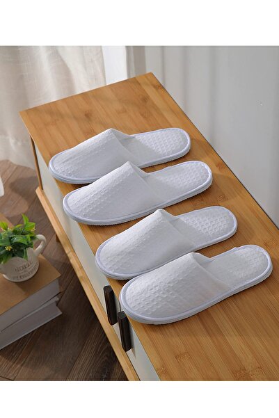 Sumkyle 6 Pairs Spa Slippers, Non Slip Disposable Slippers for Spa, Party Guest, Hotel and Travel, Close Toe