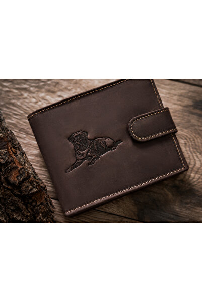 Other Men's leather wallet N992L-CHM-DOG-1-BL BROWN