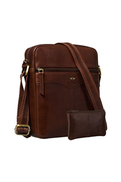 Other Geantă din piele maro PTN 711-TUM-0482