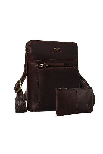 Other Geantă din piele maro PTN 1904E-OPU-0352