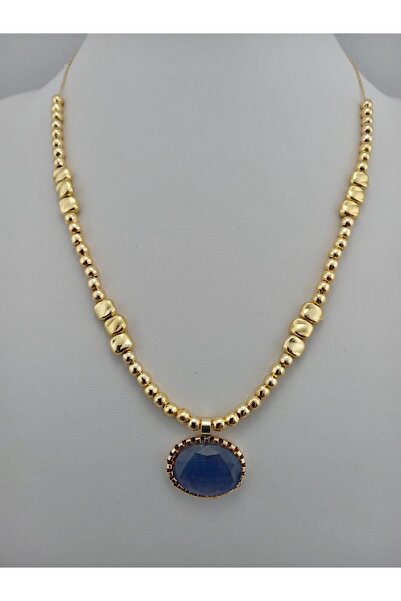 Orelia Takı Mor Taşlı Gold Kaplama Kolye